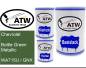 Preview: Chevrolet, Bottle Green Metallic, WA715U / GNX: 500ml Lackdose + 500ml Klarlack + 250ml Härter - Set, von ATW Autoteile West.